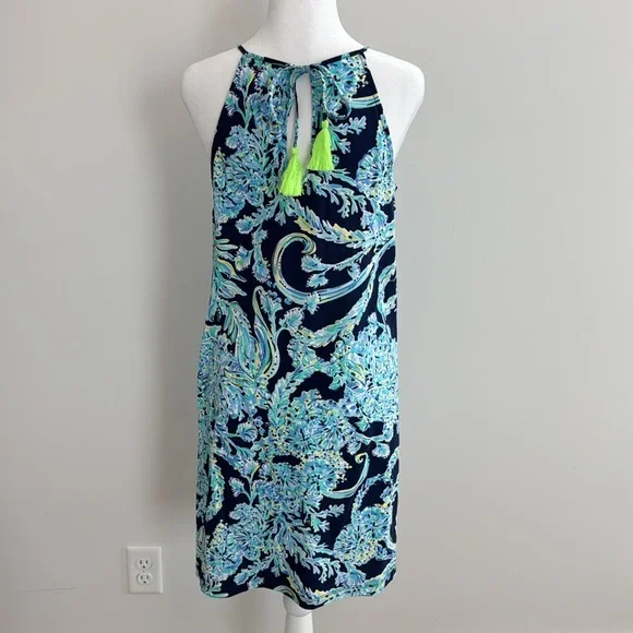 Lilly Pulitzer halter neck dress excellent used condition. Size small. - Picture 5 of 9